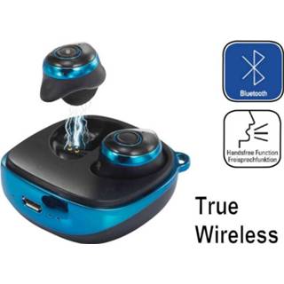 👉 Bluetooth koptelefoon blauw zwart Renkforce RF-BTK-200 In Ear Headset Blauw-zwart 4053199547531