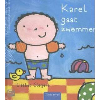 👉 Karel Pretpakket( Gaat Zwemmen + Stickerboek Strandbal) - Liesbet Slegers 9789044833959