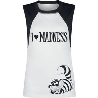 👉 Shirt zwart wit l vrouwen zwart-wit meisjes Alice in Wonderland I Love Madness Girls 4044583651842