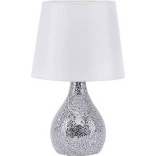 Tafellamp LED E14 40 W Energielabel: Afh. van lamp (A++ - E) LeuchtenDirekt Cornelius 11245-16 Wit, Zilver