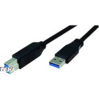 👉 Zwart USB 3.0 Aansluitkabel Bachmann [1x stekker A - 1x B] 1 m 4016514029303