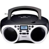 👉 Wit zwart Lenco SCD-501 FM CD-radio AUX, Bluetooth, CD, FM, USB Wit, 8711902040620