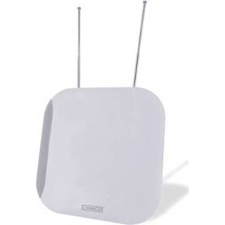 👉 Antenne wit Schwaiger ZA100 Actieve DVB-T/T2 platte Binnen Versterking=36 dB 4004005023039