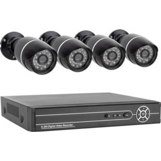 👉 Bewakingscameraset Bewakingscamera-set Analoog, AHD 4-kanaals Met 4 cameras 1280 x 720 pix 500 GB Smartwares 10.100.97 SW430DVR 8711658415819