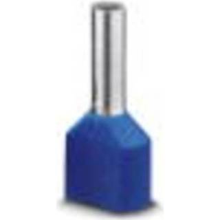 Adereindhuls blauw 3240668 Phoenix Contact Dubbele 2 x 0.75 mm² 8 mm Deels geïsoleerd 100 stuks 4046356629973