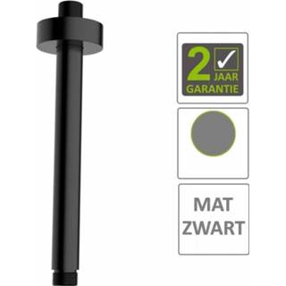 👉 Zwart mat AQS Douchearm Luxe Rond Plafondbevestiging 20cm 8719304448082