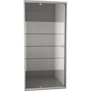 👉 Nisdeur VM Go Gordon 107-122x190cm Verstelbaar 6mm Gematteerd Chroom