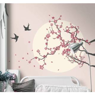 👉 Slaapkamer muursticker nederlands kersenboom en vogels