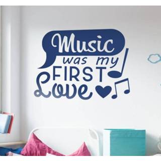 👉 Tekst sticker nederlands music was my first love