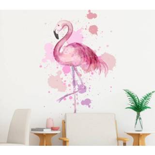 👉 Slaapkamer muursticker nederlands flamingo schildering