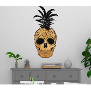 👉 Muursticker nederlands Pop art ananas
