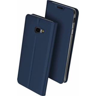 Portemonnee blauw bookwallet flip hoes kunstleer Dux Ducis pro serie - slim wallet Samsung Galaxy J4 plus 2018 669014993885