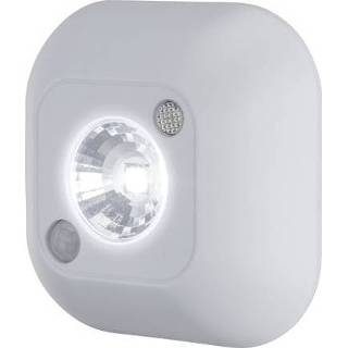 👉 Nachtlamp wit Paulmann 78971 met bewegingsmelder Vierkant LED Daglicht-wit 4000870789711