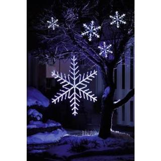 👉 Lichtgordijn wit Konstsmide sneeuwvlokken Buiten 24 V 60 LED Koud-wit (l x b h) 14 m 400 cm 30 7318304392039