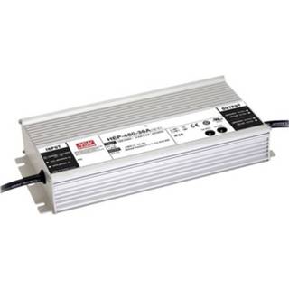 👉 Mean Well HEP-480-54A AC/DC printnetvoeding 56.7 V/DC 8.9 A 480.6 W Uitgangsspanning regelbaar, Open kabeleinden