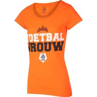 👉 Shirt oranje vrouwen KNVB T-shirt Dames Voetbal Eigen Naam