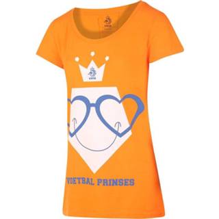 👉 Shirt oranje vrouwen KNVB T-shirt Dames Voetbal Prinses Eigen Naam