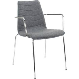 👉 Verg ader stoel stof chroom midden grijs active middengrijs kantoor Vergaderstoel F45 - 1458721202620