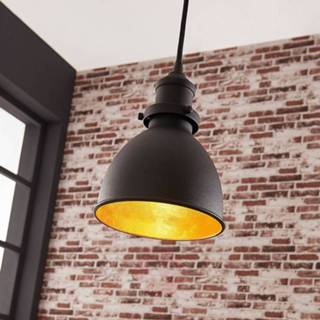 👉 Hanglamp zwarte zwart metaal a++ Jasminka, industriële stijl