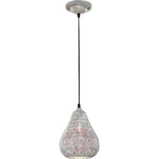 👉 Hang lamp a++ antiek grijs grijze metaal Antieke hanglamp Jasmin