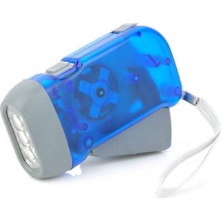 👉 Zaklamp blauw default BonQ - Knijpkat 3 Led 8719925620799