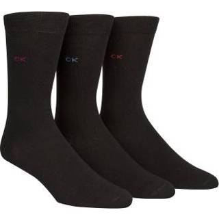 👉 Sock mannen zwart Calvin Klein 3 stuks Maddox Flat Knit Socks Gift Box * Gratis verzending