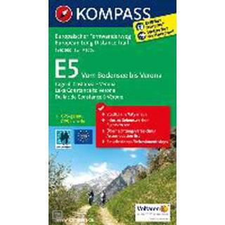 👉 Boek E 5 Bodensee bis Verona 1 : 50 000 - 62Damrak (3850269728) 9783850269728