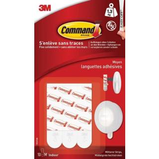 👉 Wit medium Command bevestigingsstrips, medium, wit, blister van 10 stuks 5902658099816