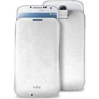 Leren hoesje wit Samsung Galaxy S4 i9500, i9505 Puro Slim -Wit 8033830069062