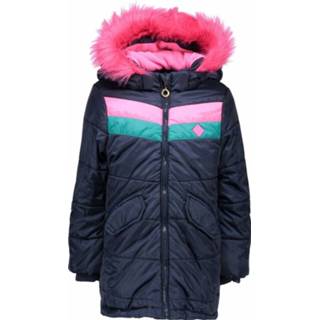 👉 Winterjas polyester meisjes donkerblauw B.Nosy