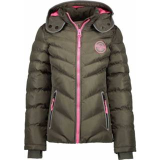 👉 Winterjas polyester meisjes legergroen Cars