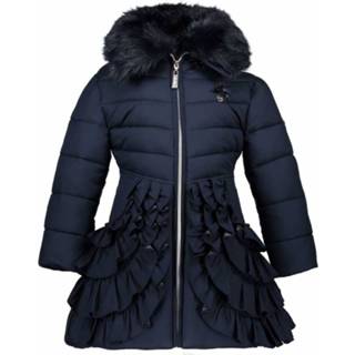 👉 Winterjas polyester meisjes donkerblauw Le Chic