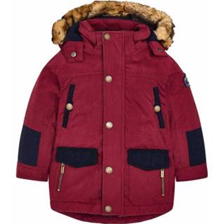 👉 Winterjas polyester jongens bordeaux rood Mayoral