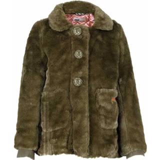👉 Winterjas polyester meisjes legergroen Moodstreet