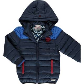 👉 Winterjas polyester jongens donkerblauw Retour Denim