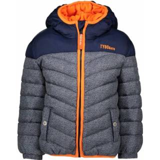 👉 Winterjas polyester jongens donkerblauw Tygo Vito