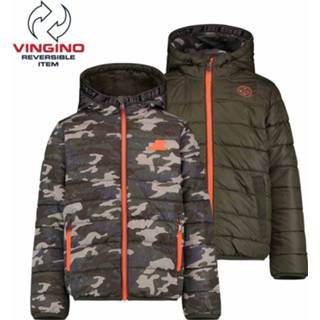 👉 Winterjas polyester jongens all over print Vingino