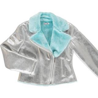 👉 Winterjas polyester meisjes zilver Billieblush