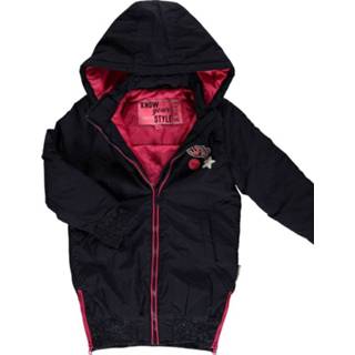 Winterjas polyester meisjes donkerblauw B.Nosy
