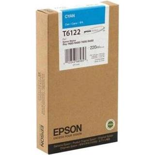 👉 Inktcartridge cyaan Epson T6122 - Stylus Pro 7400, 7450, 9400 Cyan