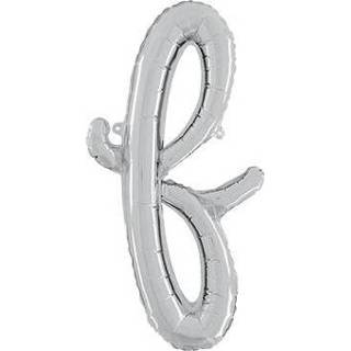 👉 Zilver F Script Silver Foil Letter 14in/36cm