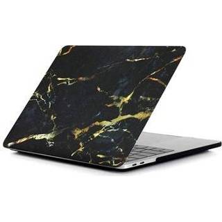 👉 MacBook Pro 13.3 2016 A1706/A1708 Classic Cover - Marmeren - Zwart / Goud