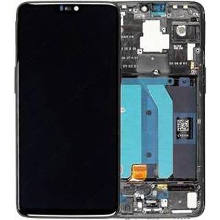 👉 OnePlus 6 Voorzijde Cover & LCD Display - Spiegelzwart 5712579973412