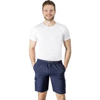 👉 Cargoshorts heren met elastisch trekkoord marineblauw maat L