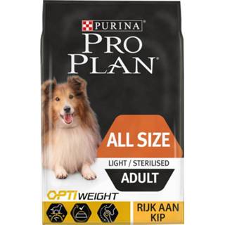 👉 Hondenvoer Pro Plan Dog Adult Light Kip - 3 kg 7613035123779 7613035122819