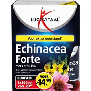 👉 Lucovitaal Echinacea forte met cat's claw 200ml 8713713058115