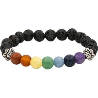 👉 Elastisch armbandje active Elastische Armband Chakra Lavasteen 8719497615704