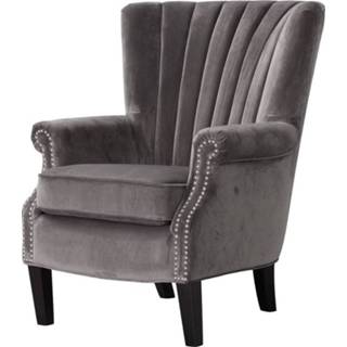 👉 Fauteuil grijs active Scarlett Velvet Dark Grey 78x83x101cm 5901775352811