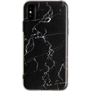 XS Marble Cosmos backcover hoes zwart Lunso - iPhone X / 669014993076