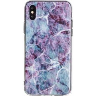 XS Marble Scarlett backcover hoes wit Lunso - iPhone X / 669014993083